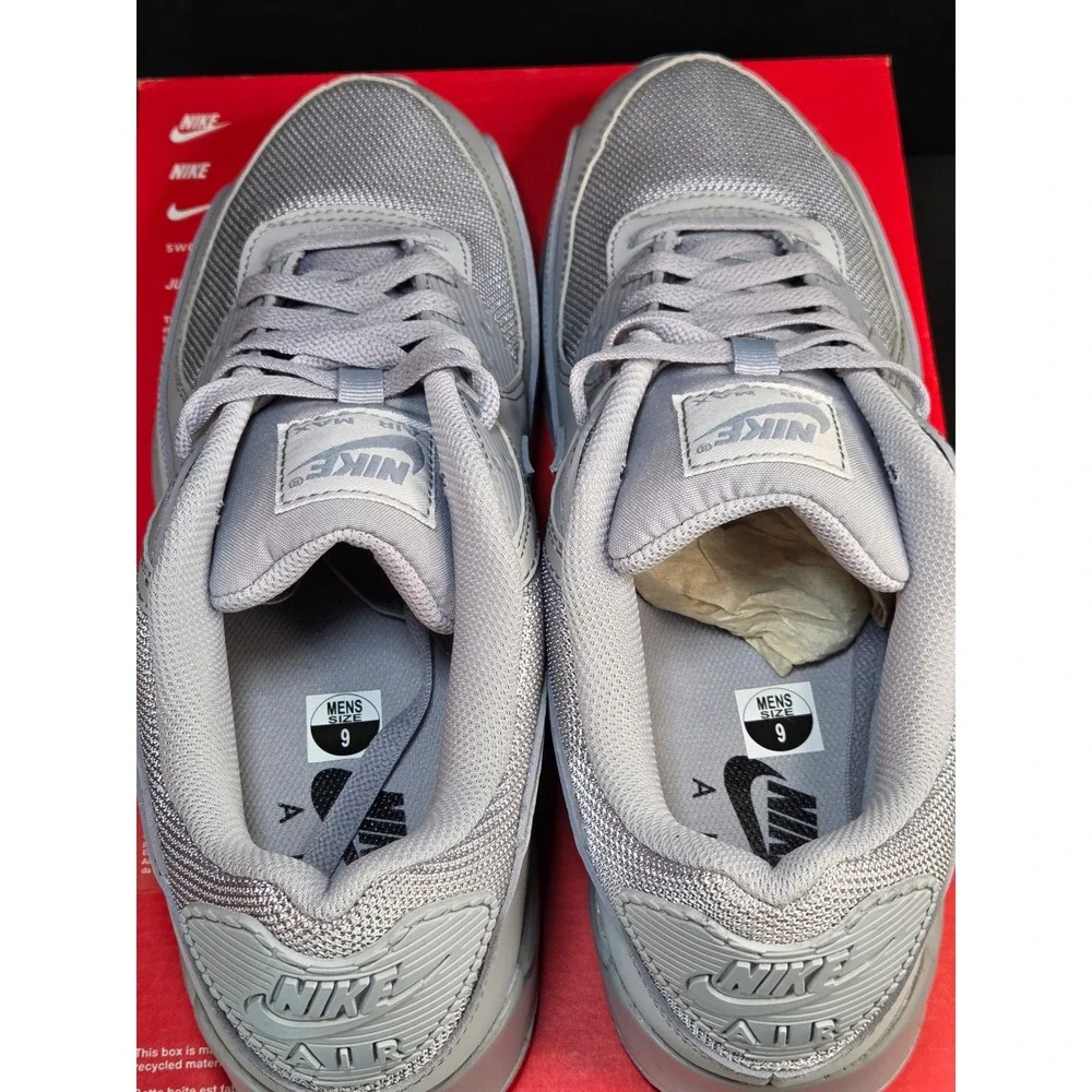 Nike Air Max 90 Wolf Grey Mens Running‎ Shoes CN8490-001 Size 9 Brand New
